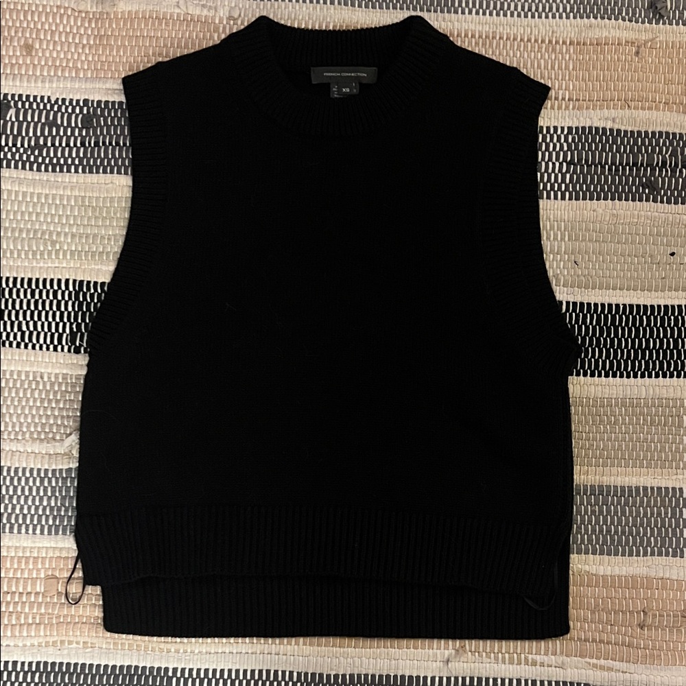 French Connection Black Knit Top size XS